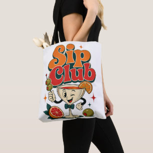 Sip Club Retro Cocktail Tasche