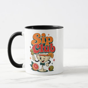 Sip Club Retro Cocktail Tasse