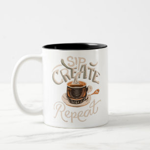 Sip Create Repeat Zweifarbige Tasse