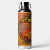 Sip den Sonnenuntergang 2443 Trinkflasche (Vorderseite)