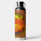 Sip den Sonnenuntergang 2443 Trinkflasche (Rückseite)