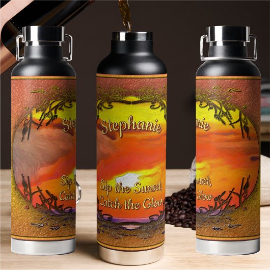 Sip den Sonnenuntergang 2443 Trinkflasche