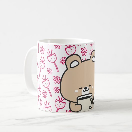 "Sip, Dream, Repeat" Kaffeetasse (Vorderseite Links)