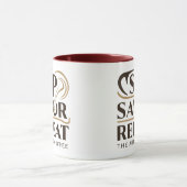 Sip Genuss Wiederholen Sie die Kunst des Kaffees Tasse (Zentrum)