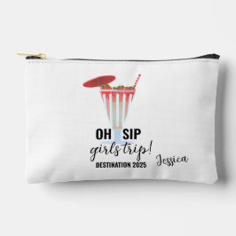 Sip Girls Trip, Girls Trip Bag, Personalisiert sei Zubehörtasche