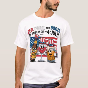 Sip Happens am 4. Juli T-Shirt