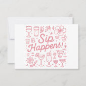 Sip Happens Dankeskarte (Vorderseite)