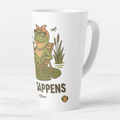 Sip Happens – Frosch Sass Kaffeetasse Milchtasse (Rechte Ecke)
