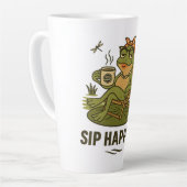 Sip Happens – Frosch Sass Kaffeetasse Milchtasse (Linke Ecke)