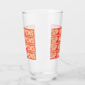 SIP HAPPENS – Funny Beer Glass Glas (Links)