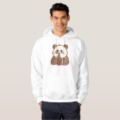 Sip Happens – Funny Panda Boba Hoodie Retro Style (Vorne ganz)
