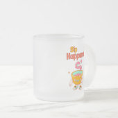 Sip Happens Humor Frosted Mug Mattglastasse (VorderseiteRechts)