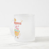 Sip Happens Humor Frosted Mug Mattglastasse (Vorderseite Links)