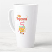 Sip Happens Humor Latte Mug Milchtasse (Linke Ecke)