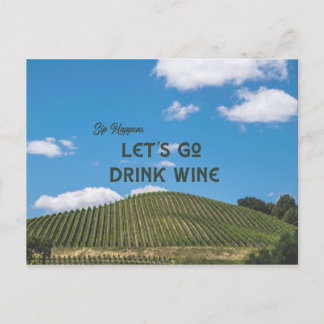 Sip Happens Postkarte