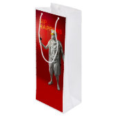 Sip Happens Wine Bag Geschenktüte Für Weinflaschen (Rückseite Schrägansicht)