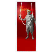 Sip Happens Wine Bag Geschenktüte Für Weinflaschen (Rückseite)