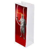 Sip Happens Wine Bag Geschenktüte Für Weinflaschen (Vorderseite Schrägansicht)