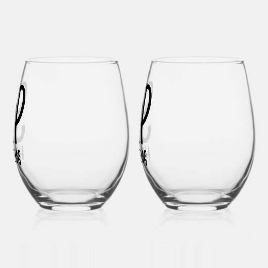 Sip Happens Wine Glass Set Weinglas Ohne Stiel (Links)
