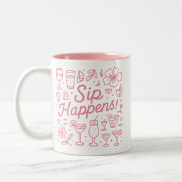 Sip Happens Zweifarbige Tasse