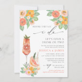 Sip Hooray Bright Cocktail Polterabend Einladung (Vorderseite)