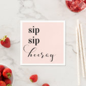Sip-Hooray-Papierservietten, Party-Zubehör Serviette (Beispiel)