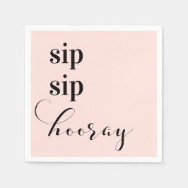 Sip-Hooray-Papierservietten, Party-Zubehör Serviette