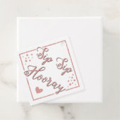 Sip Hooray Rose Gold Champagner Flasche Party Geschenkanhänger (Beispiel)