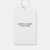 Sip Hooray Wedding Bubbly Champagne Glass Geschenkanhänger (Rückseite)