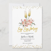 Sip Hooray Wine Engagement Party Einladung (Vorderseite)