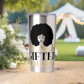 Sip in Style – Celebrate Black Gifted and Beautifu Thermobecher