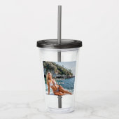 SIP! 🥤 Individueller Acrylbecher mit Strohhalm-De Acryltrinkbecher (Vorderseite)