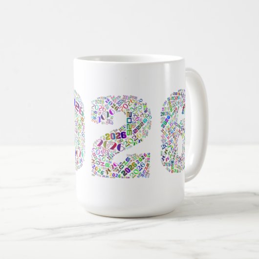 Sip Into 2026: Countdown Mug Kaffeetasse (VorderseiteRechts)