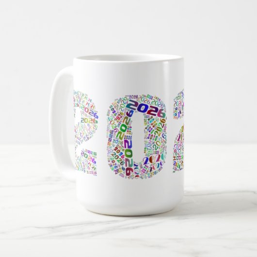 Sip Into 2026: Countdown Mug Kaffeetasse (Vorderseite Links)
