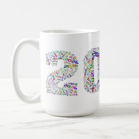 Sip Into 2026: Countdown Mug Kaffeetasse (Links)