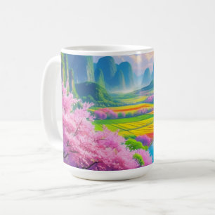 "Sip Into Spring - Landschaftliches Blossom Kaffeetasse