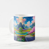 "Sip Into Spring - Landschaftliches Blossom Kaffeetasse (Vorderseite Links)