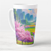 "Sip Into Spring - Landschaftliches Blossom Milchtasse (Linke Ecke)