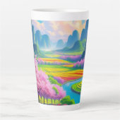 "Sip Into Spring - Landschaftliches Blossom Milchtasse (Vorderseite)