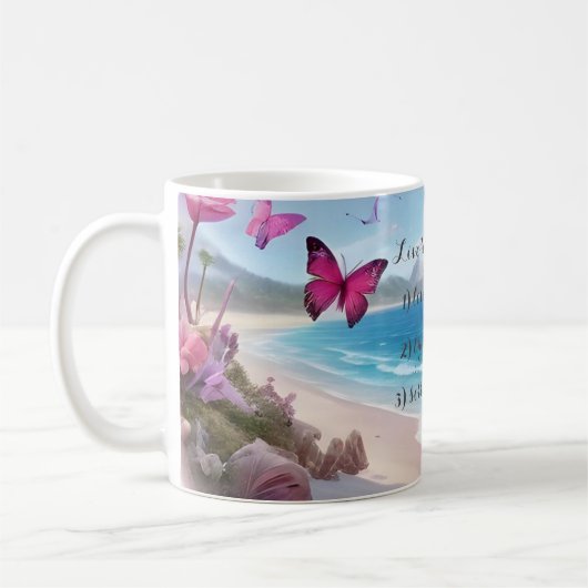 “Sip Into Summer Serenity” or “r Kaffeetasse (Links)