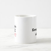 Sip, Lächeln, Lächeln & Wiederholen /Personalisier Kaffeetasse (Mittel)