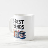 Sip, lachen, wiederholen: 3 Best Friends Coffee Ta Kaffeetasse (Vorderseite Links)