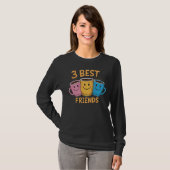 Sip, lachen, wiederholen: 3 Best Friends Coffee Ta T-Shirt (Vorne ganz)