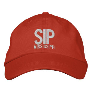 SIP - Mississippi-Staat-Code Bestickte Baseballkappe