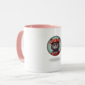 Sip mit Meow: Niedliche Katzen-Designs Tasse (Vorderseite Links)