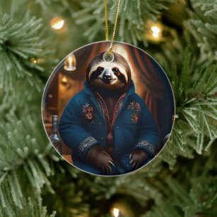 "Sip 'n' Langsam: Die gemütliche Schlampe in einer Keramik Ornament