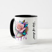 "Sip of Liebe" Tasse (Vorderseite Links)