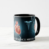 "Sip of Liebe: Where Science Meets Heart" Tasse (VorderseiteRechts)