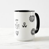 SIP OF PEACE, HOPE TWO-TONE CERAMIC 15OZ. MUG TASSE (VorderseiteRechts)