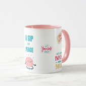SIP OF PEACE, SERENE 15OZ. WRAP-AROUNG CERAMIC MUG TASSE (VorderseiteRechts)
